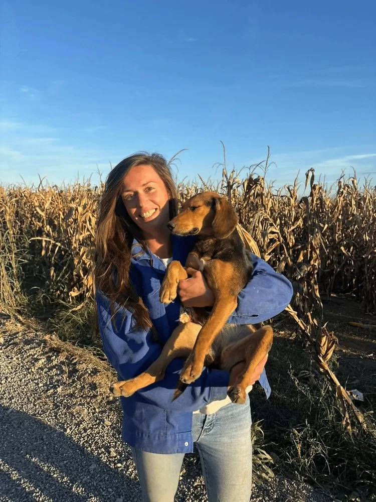 Vrijwilliger met hond